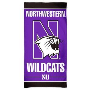 Northwestern Wildcats Beach Bath Towel